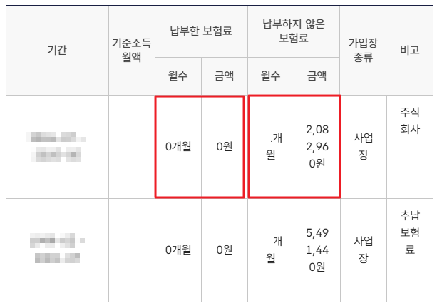 미납내역 확인