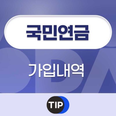 국민연금 가입내역